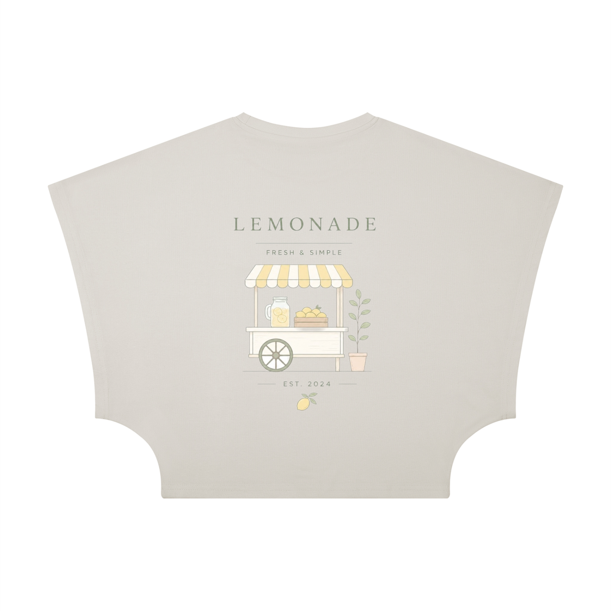 Women's Cropped Dolman T-Shirt