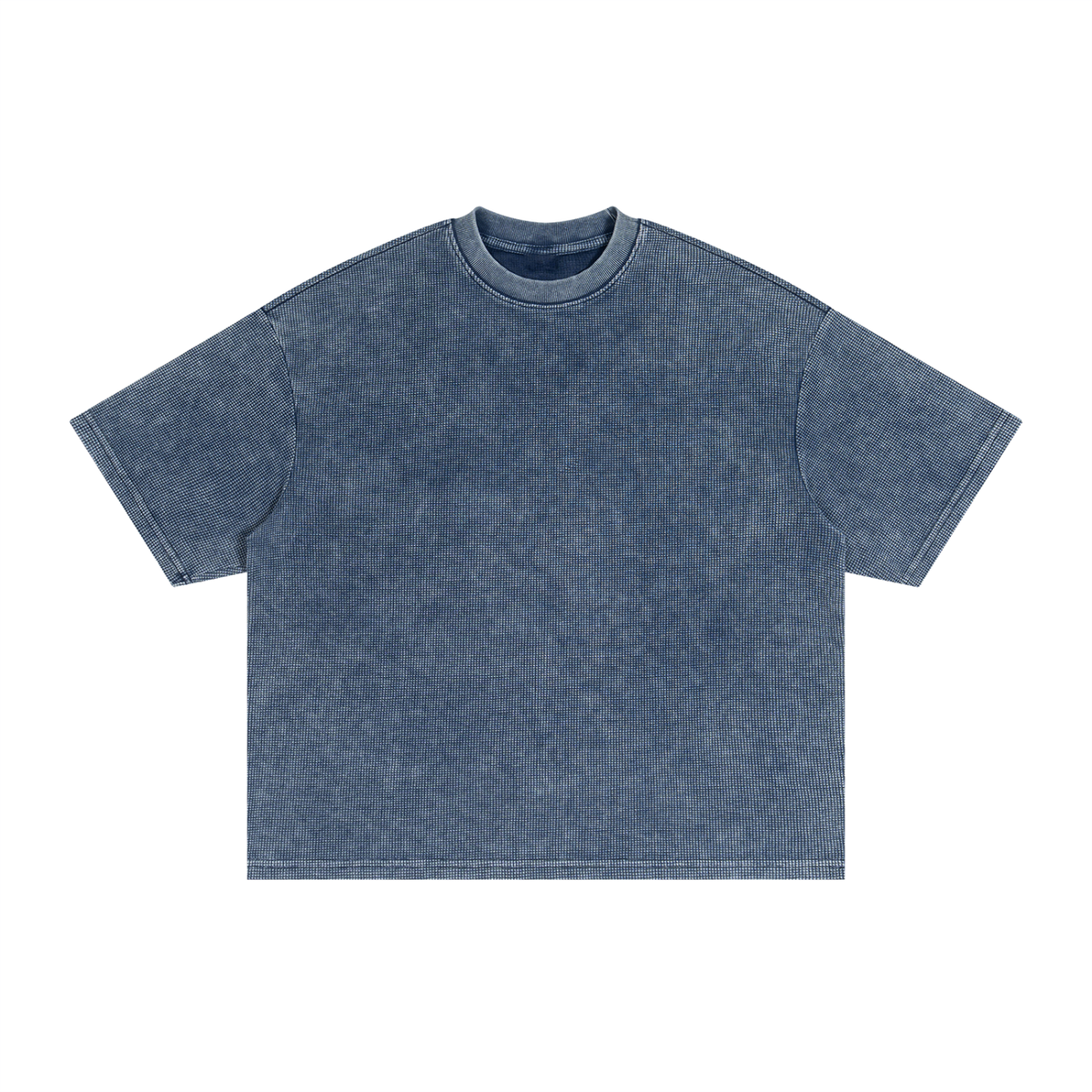 Textured Waffle Washed Boxy T-Shirt