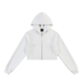 Essential Cropped Zip-Up Hoodie