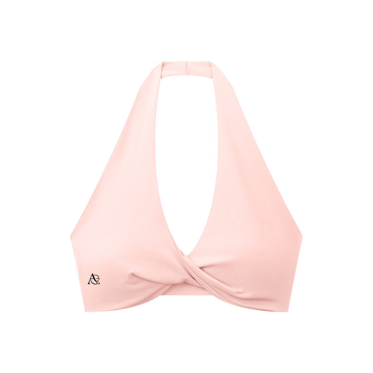 Women's Pleated Halter Sports Bra