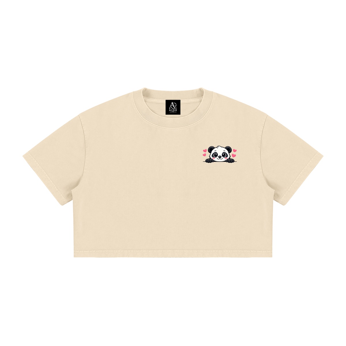 Women's Mineral Wash Cotton Crop T-Shirt