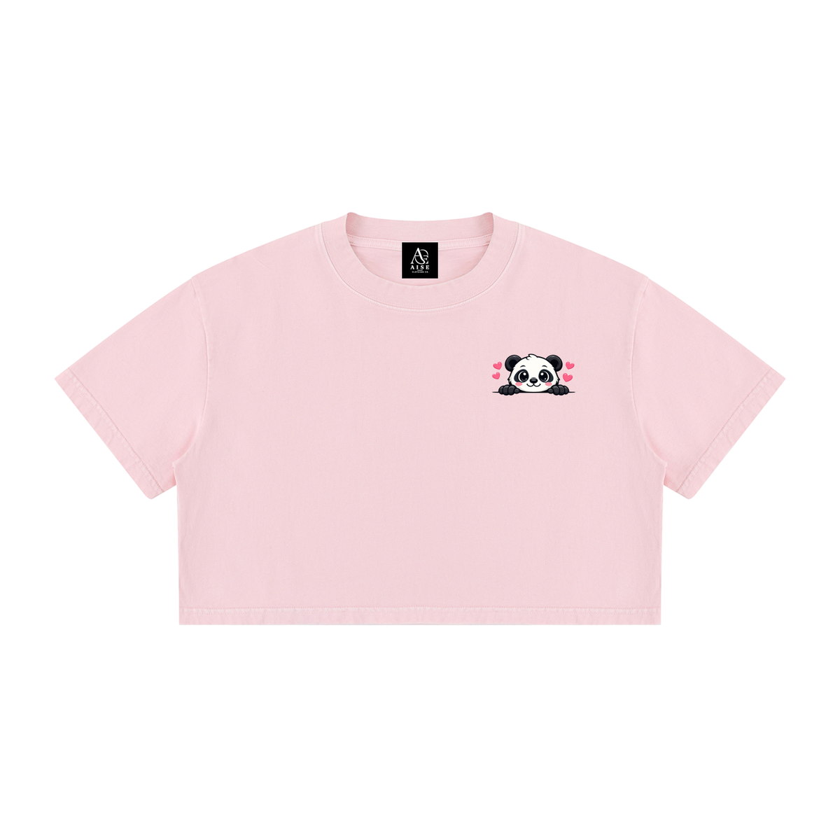 Women's Mineral Wash Cotton Crop T-Shirt