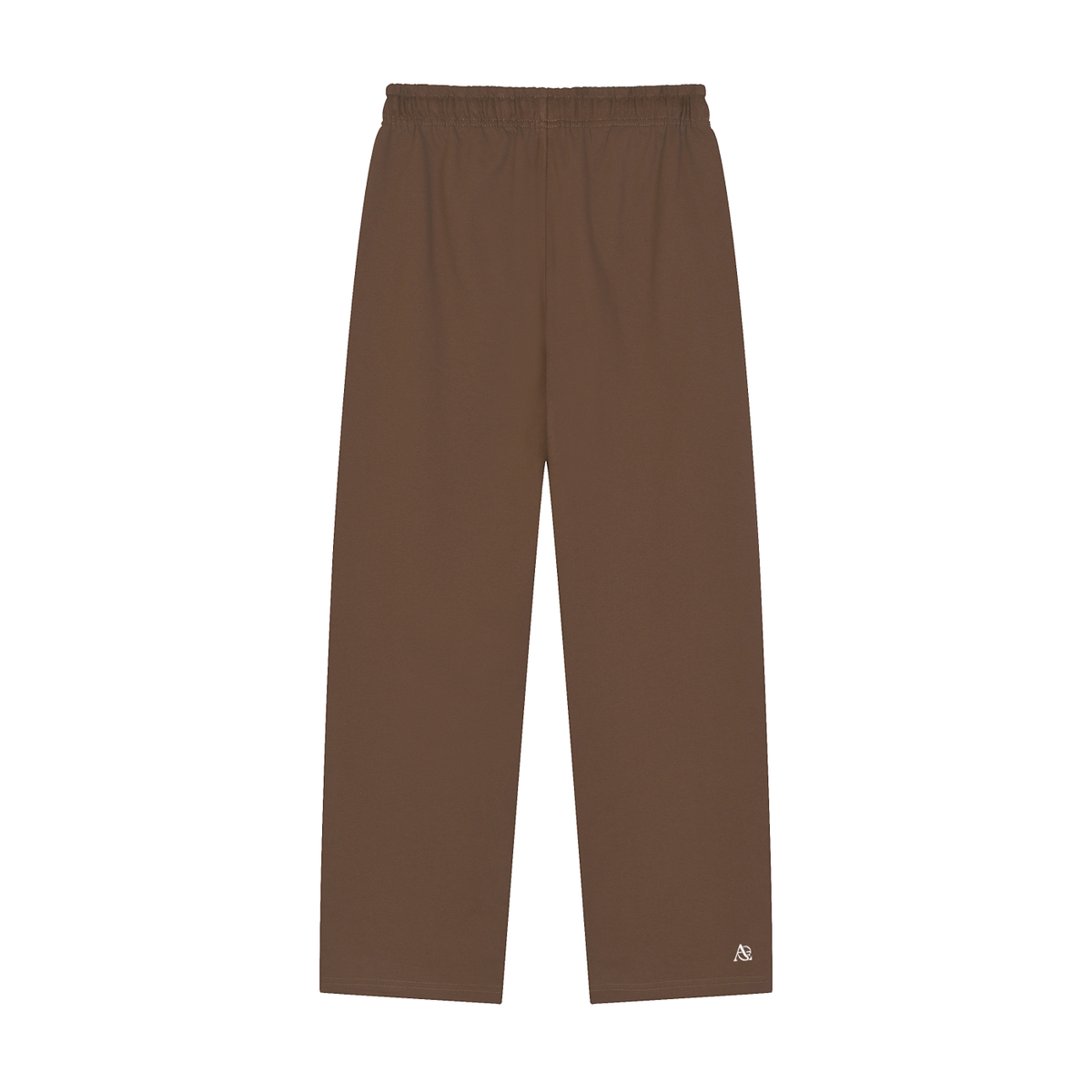 Solid Color Straight-Leg Sweatpants