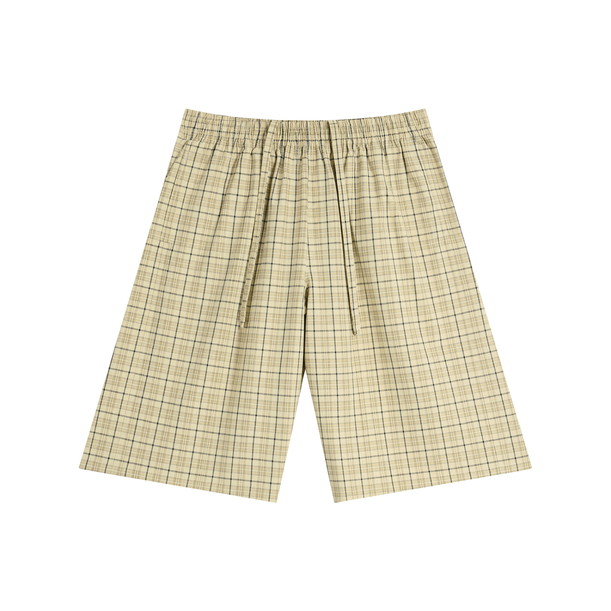 Unisex Plaid Wide Leg Shorts