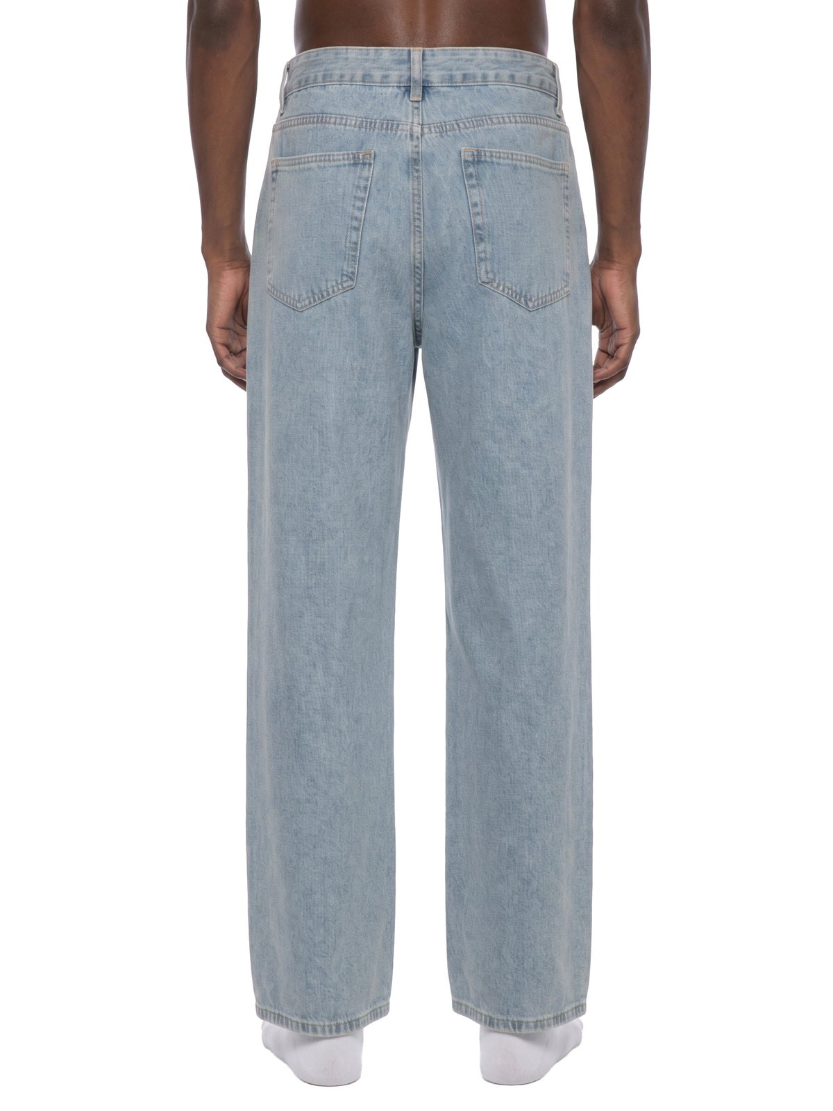 Unisex Vintage Wash Straight Leg Jeans