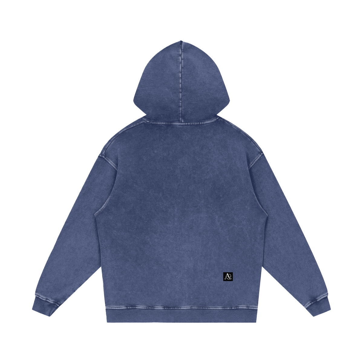 Snow Washed Loose Cotton Hoodie