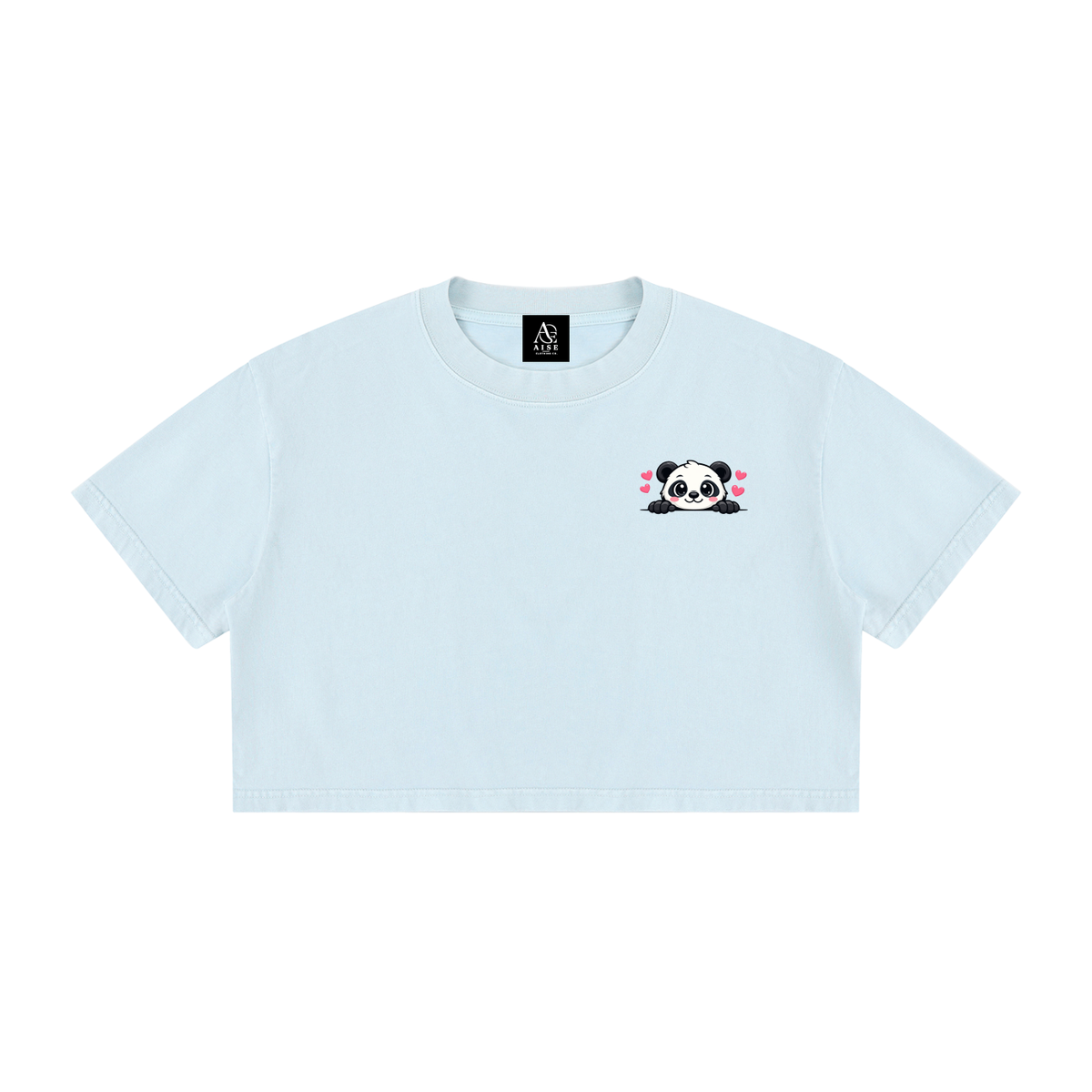Women's Mineral Wash Cotton Crop T-Shirt
