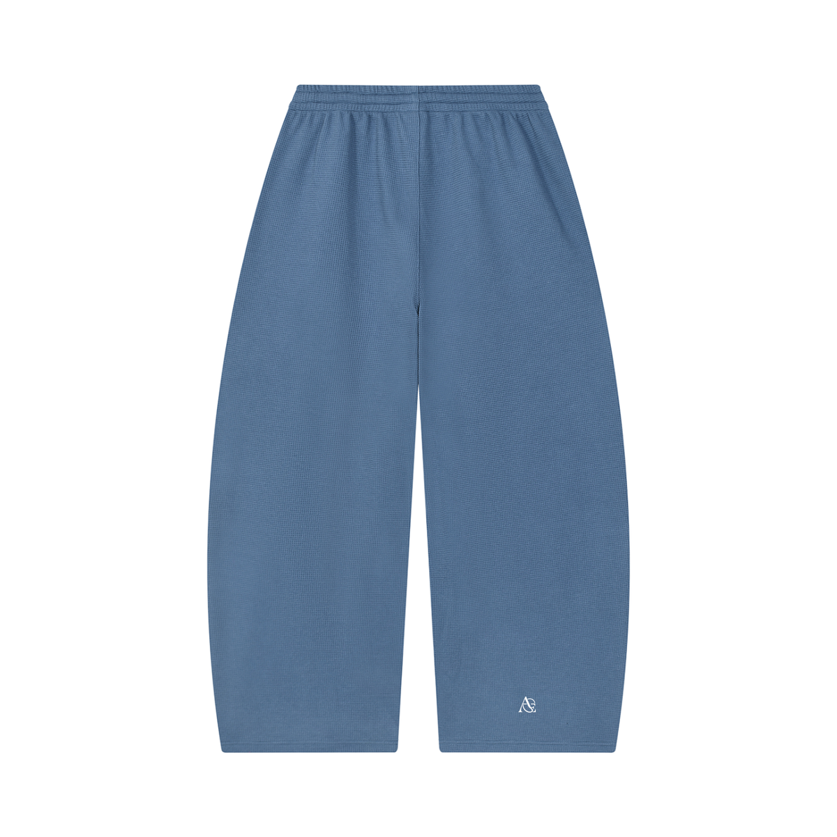 Unisex Waffle Barrel Leg Pants