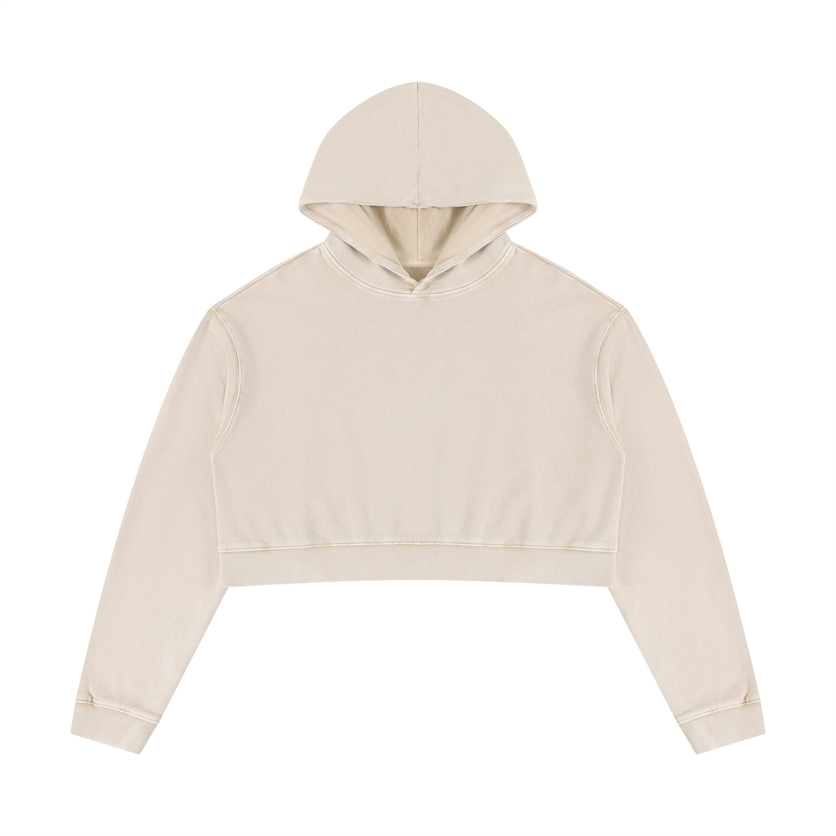 Women’s Mineral Washed Crop Hoodie