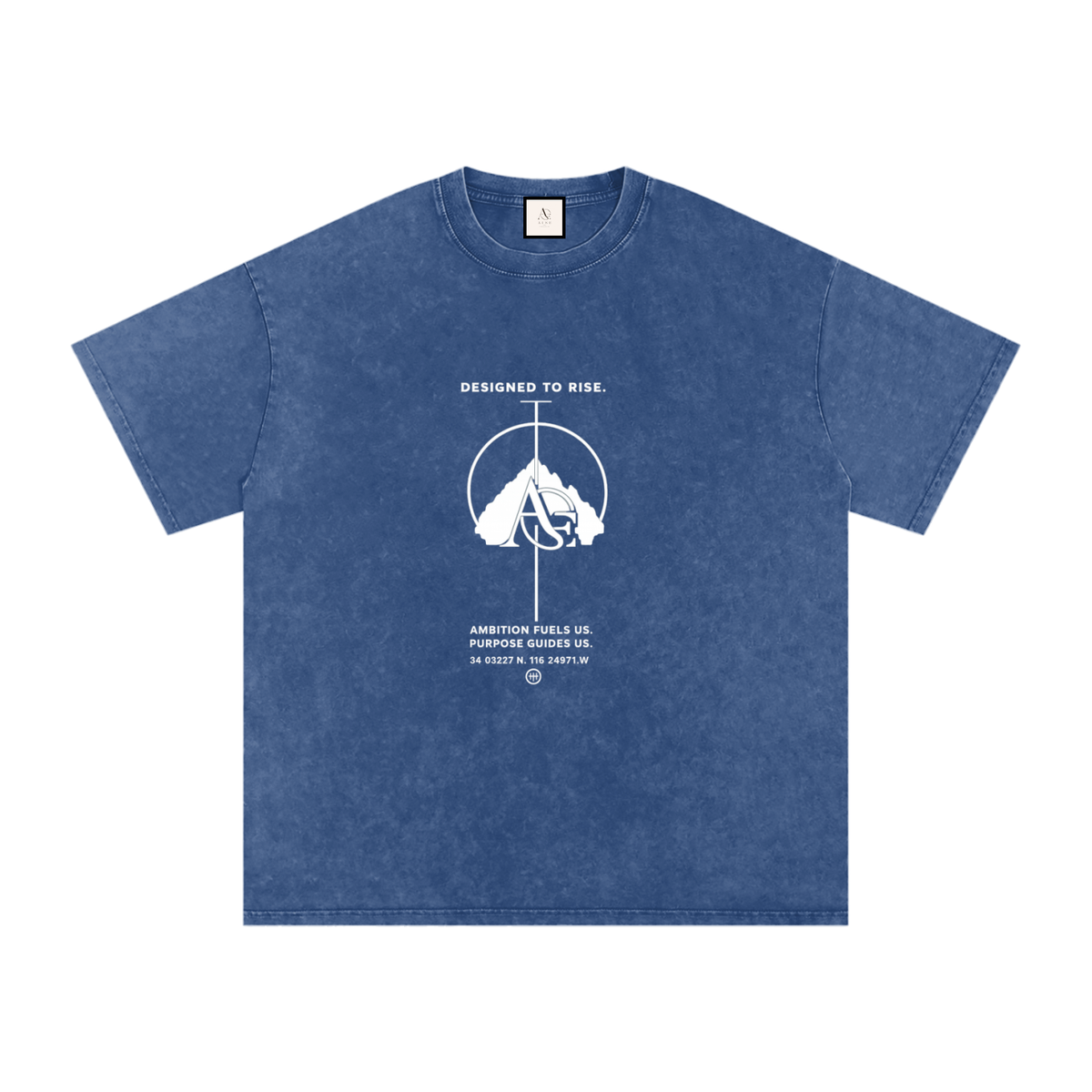 Snow Washed Oversized Cotton T-Shirt