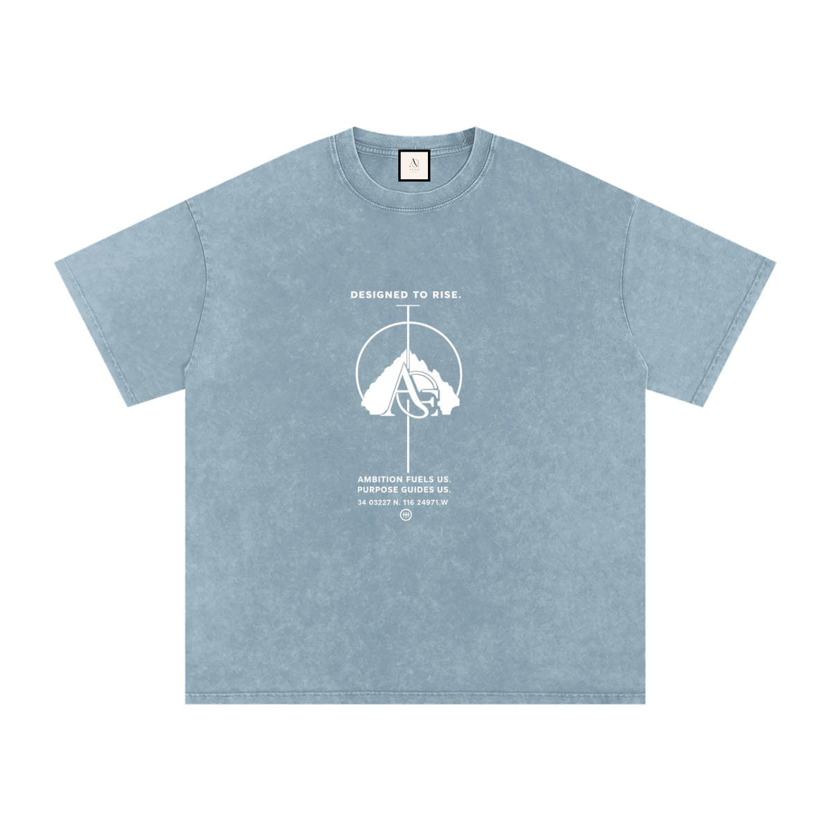 Snow Washed Oversized Cotton T-Shirt