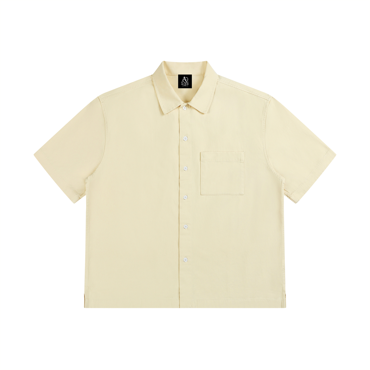Unisex Boxy Patch Pocket Short Sleeve Shirt