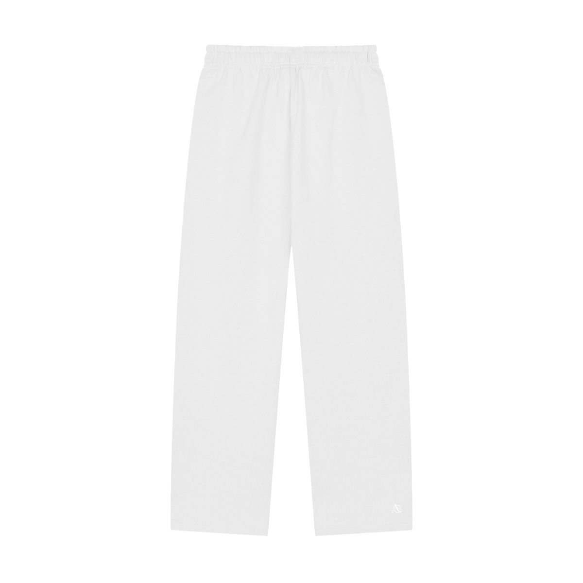 Solid Color Straight-Leg Sweatpants