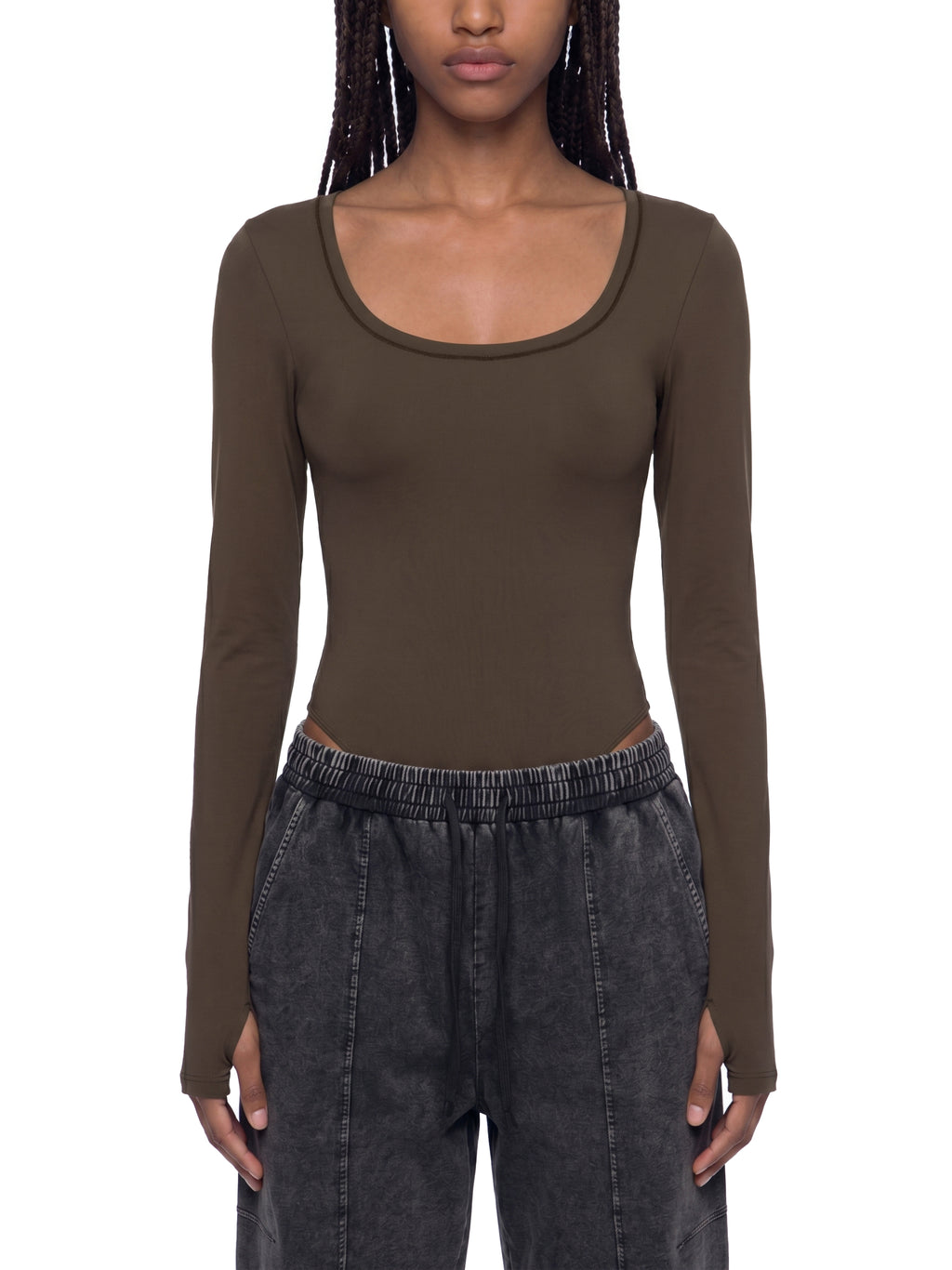 Women's Tight Long Sleeve Yoga Bodysuit