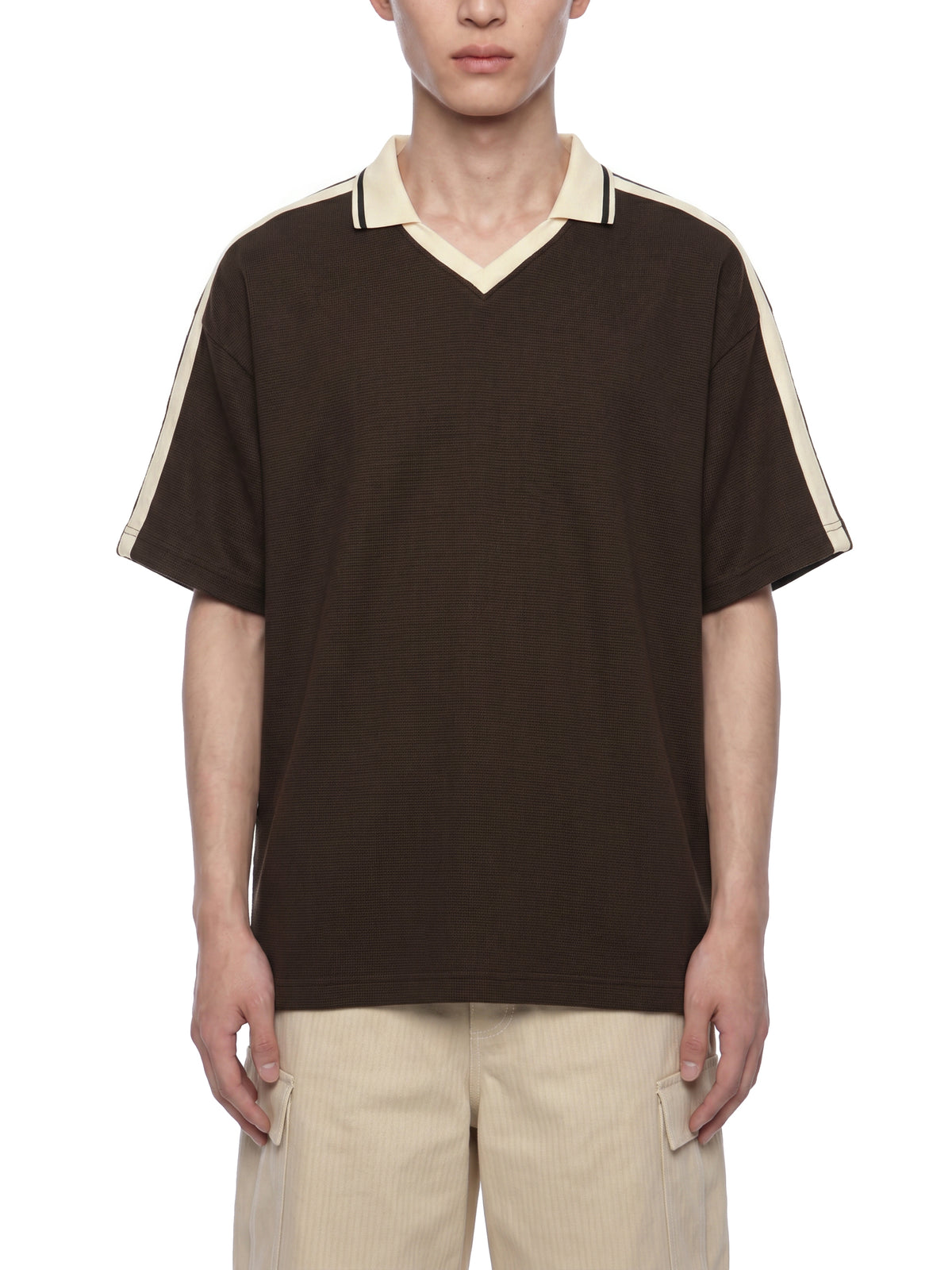 Unisex Color Block Polo Shirt
