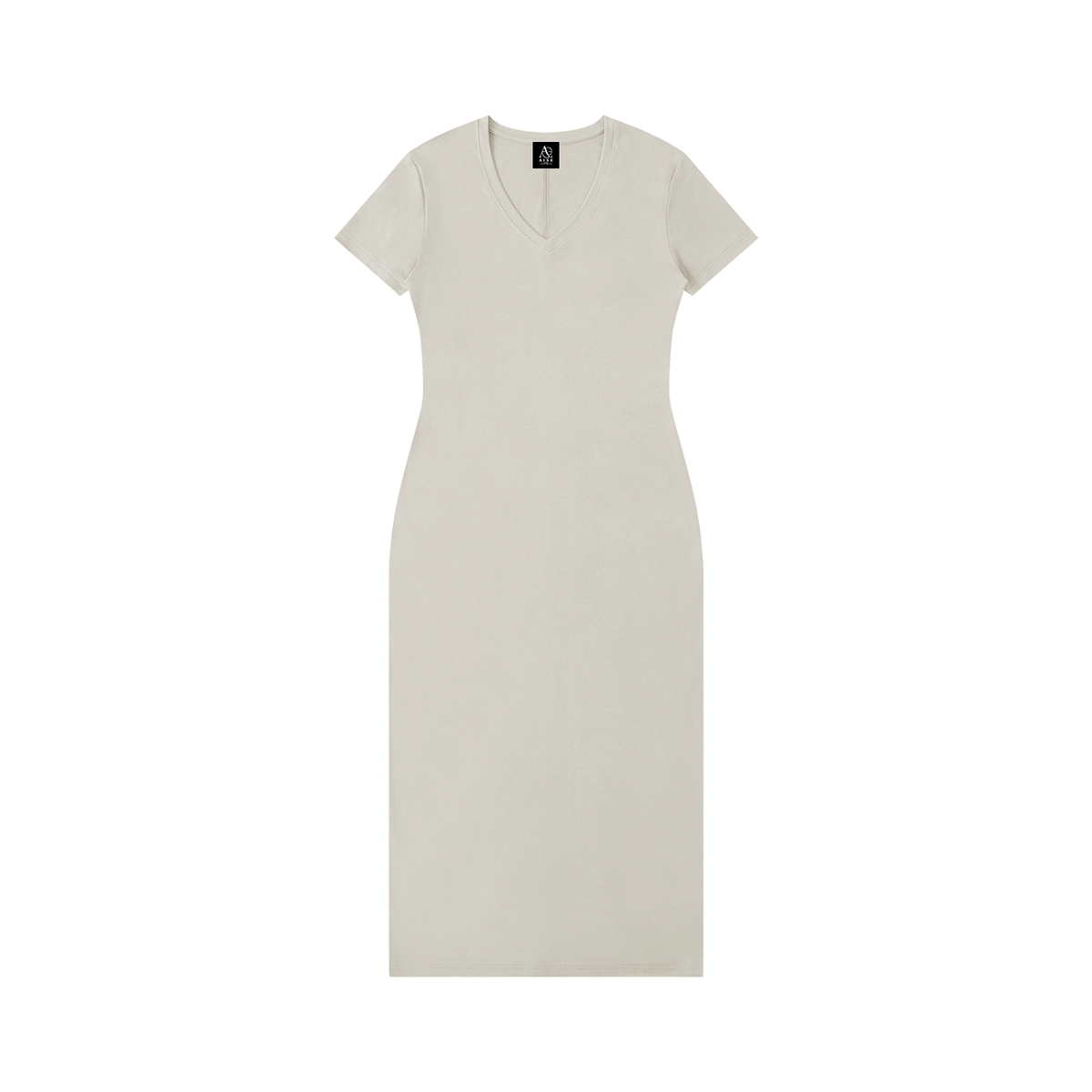 Women's V-Neck Short Sleeve Maxi Dress