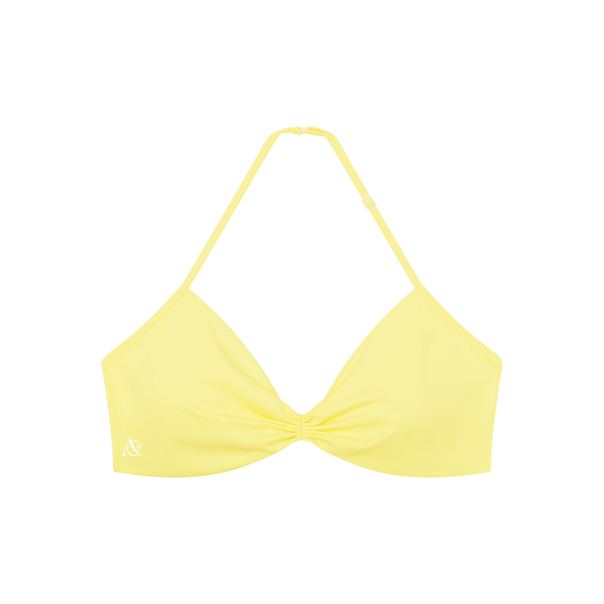 Women’s Ruched Halter-Neck Sports Bra