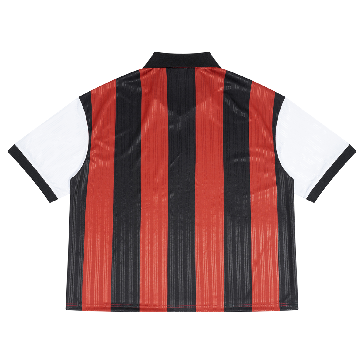 Unisex Boxy Striped Collared Soccer Jersey