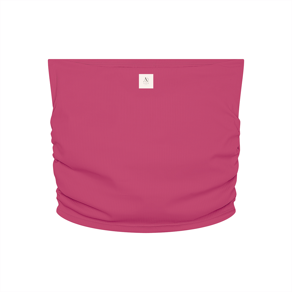 Women’s Ruched Cropped Yoga Tube Top
