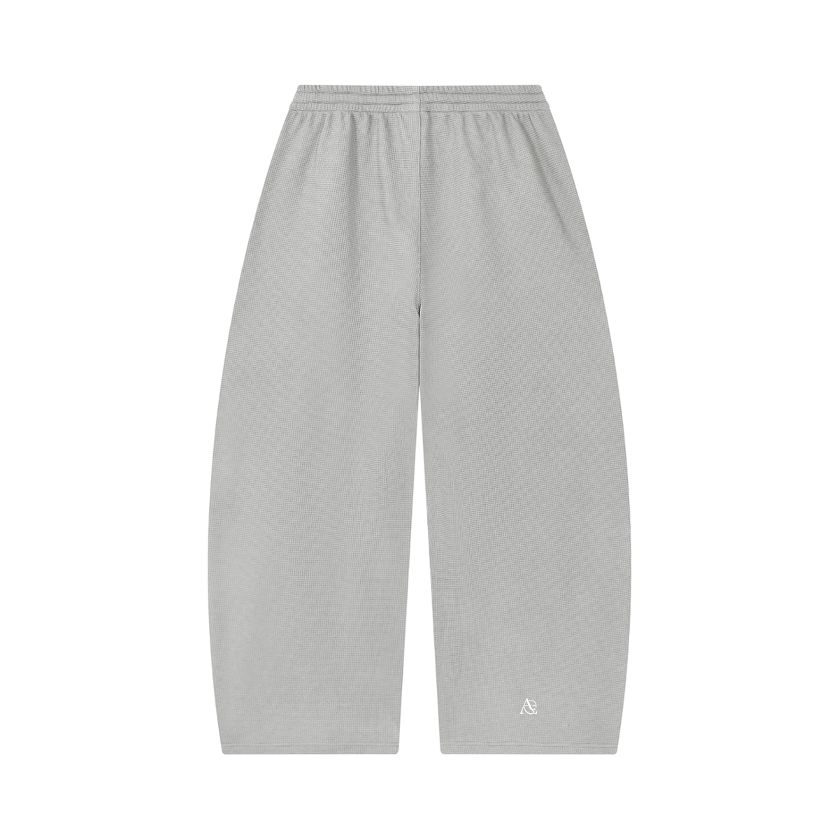 Unisex Waffle Barrel Leg Pants