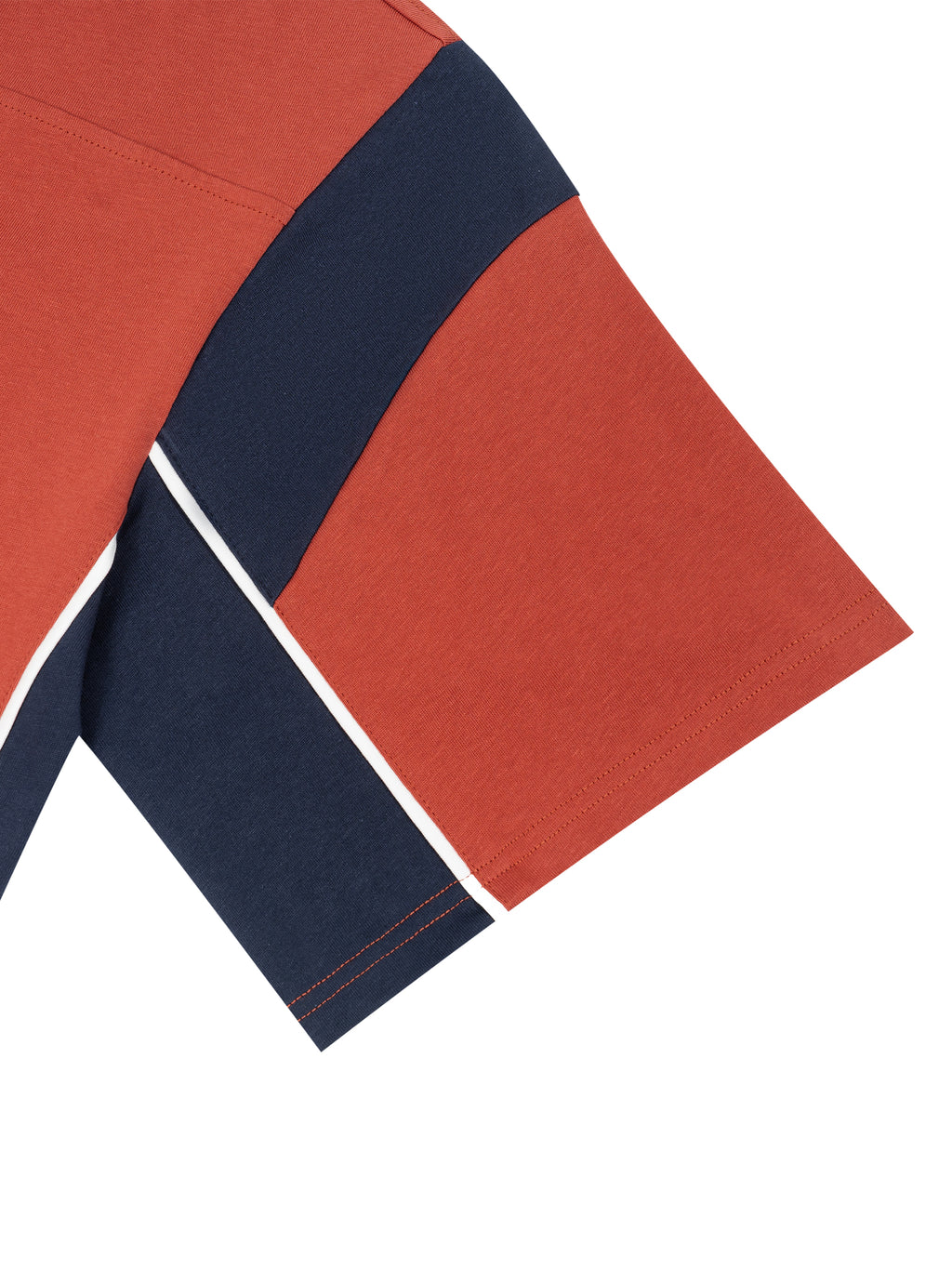 Unisex Boxy Color Block Polo Shirt