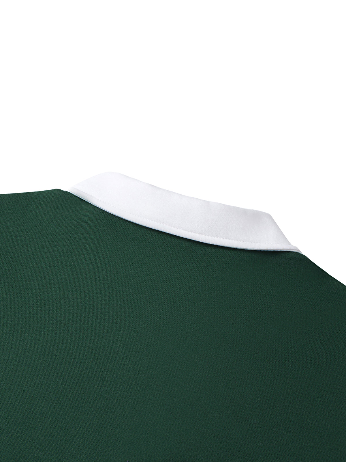 Contrast Collar Raglan Polo Shirt