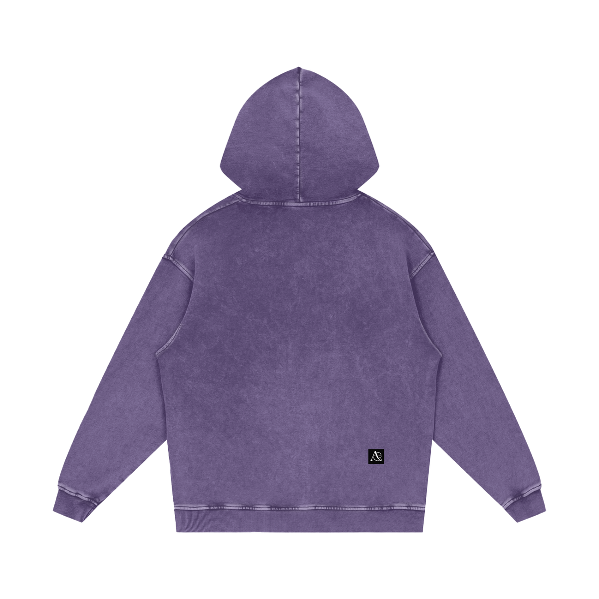 Snow Washed Loose Cotton Hoodie