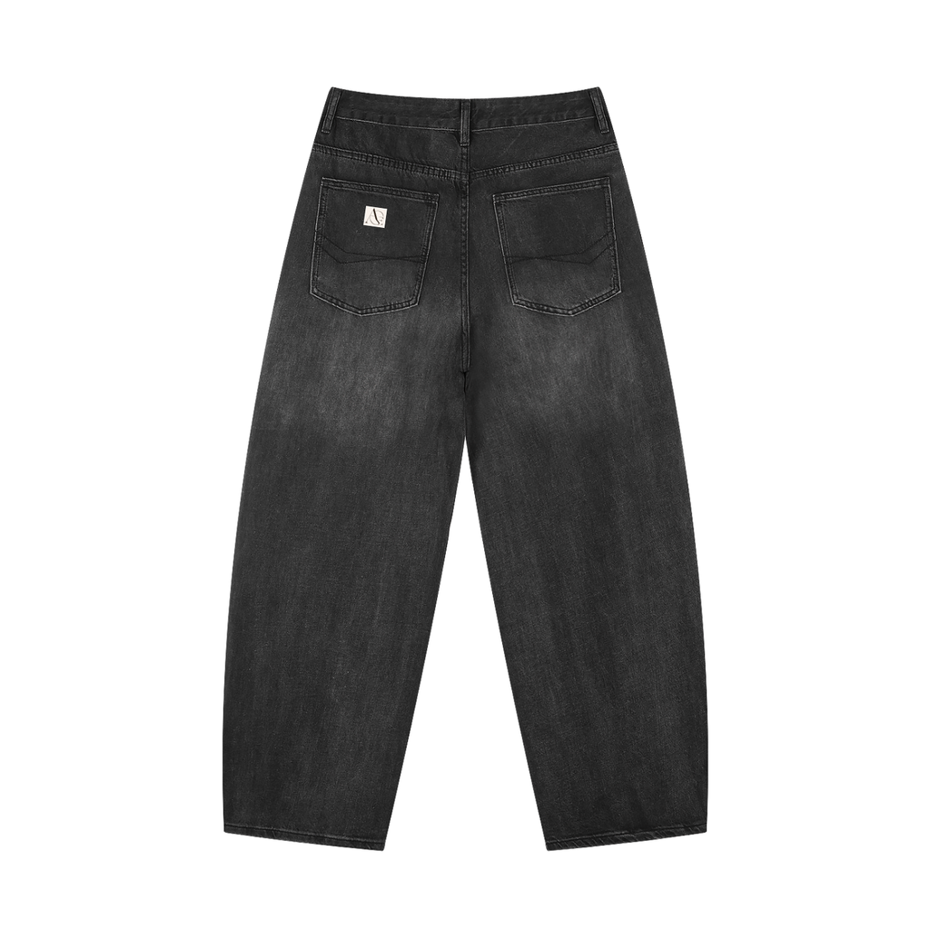 Men's Sunfade Vintage Wash Barrel Leg Jeans
