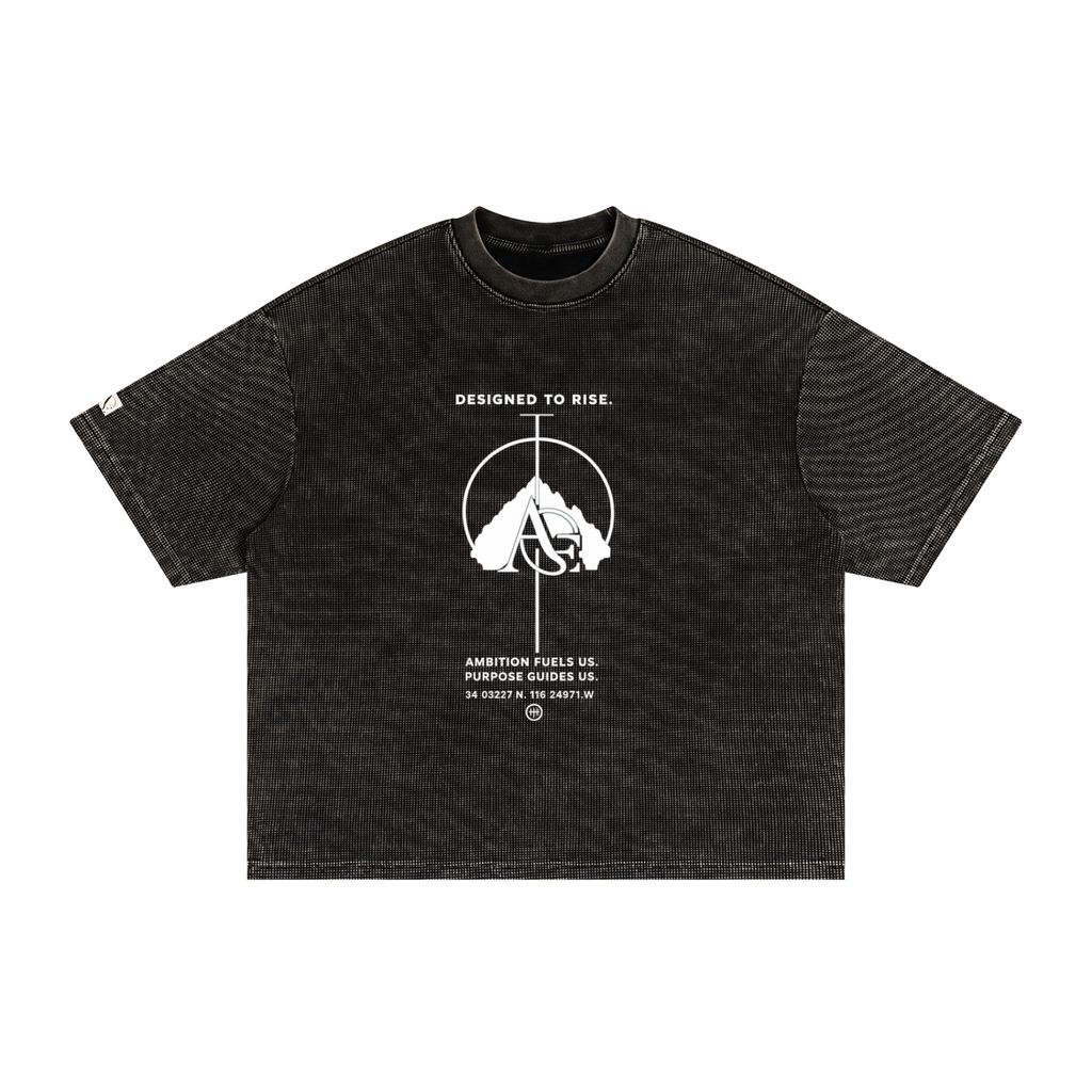 Textured Waffle Washed Boxy T-Shirt
