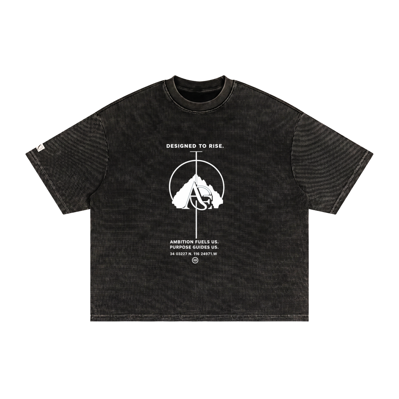 Textured Waffle Washed Boxy T-Shirt