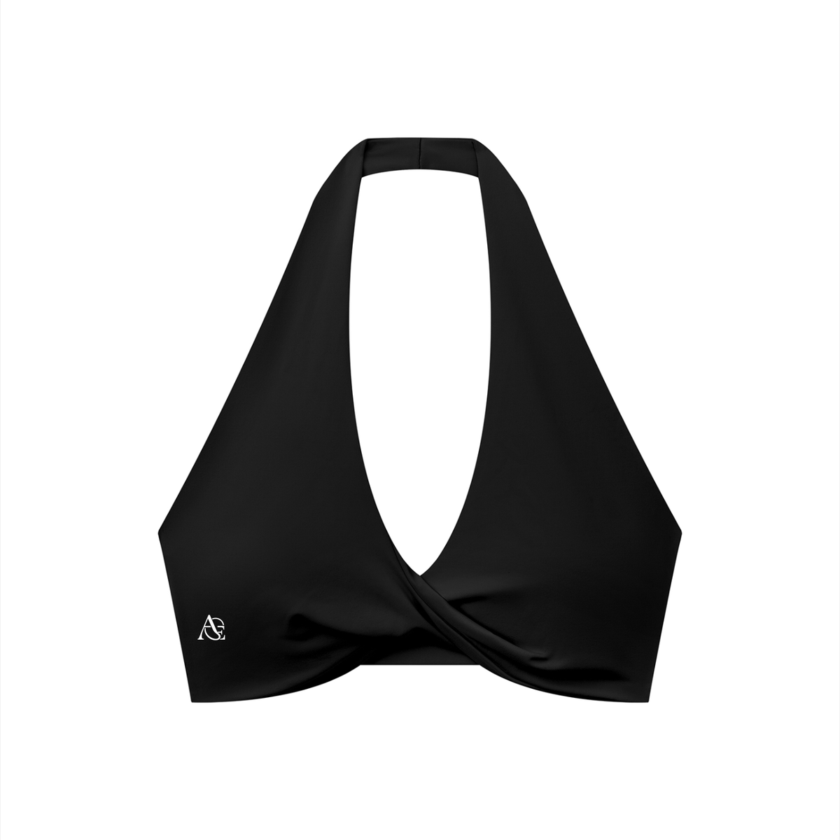 Women's Pleated Halter Sports Bra