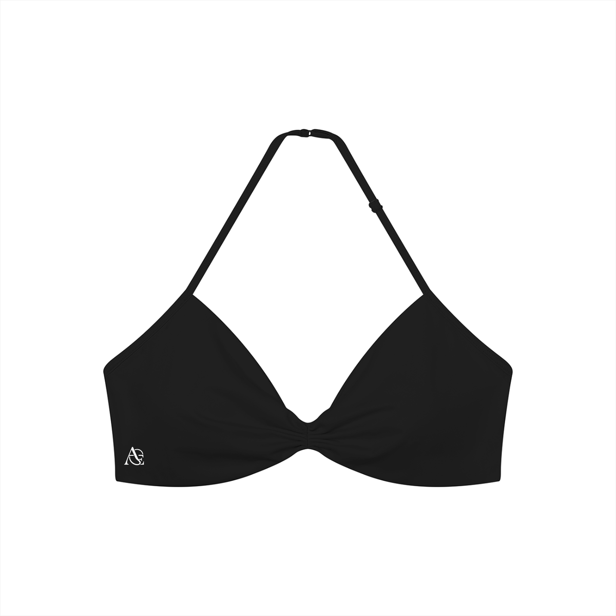 Women’s Ruched Halter-Neck Sports Bra
