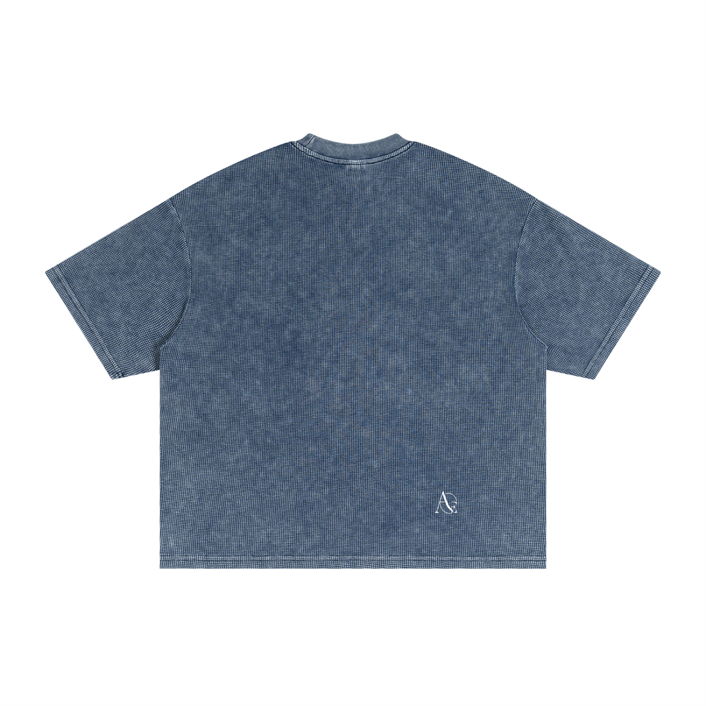 Textured Waffle Washed Boxy T-Shirt