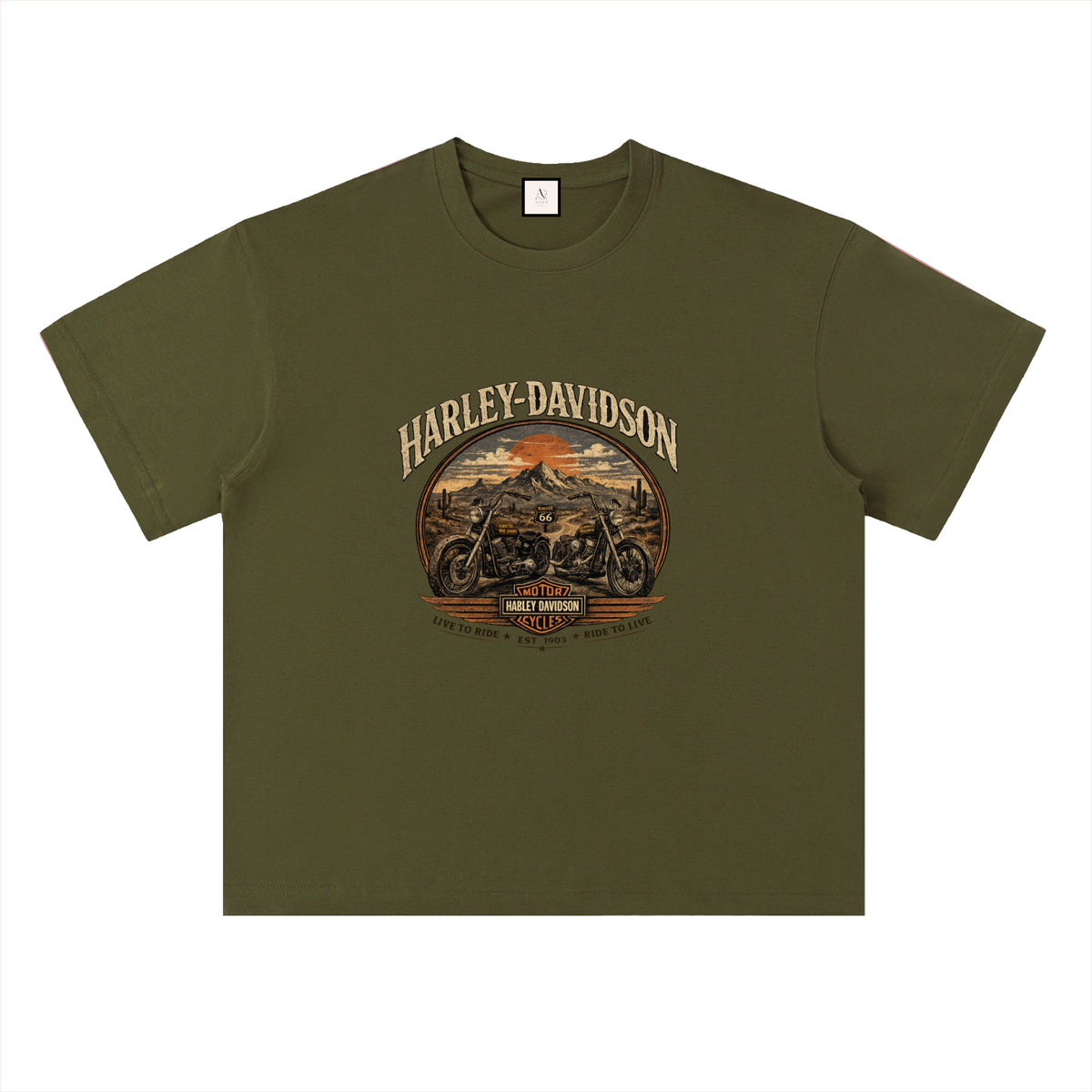 Heavyweight Drop Shoulder Cotton T-Shirt