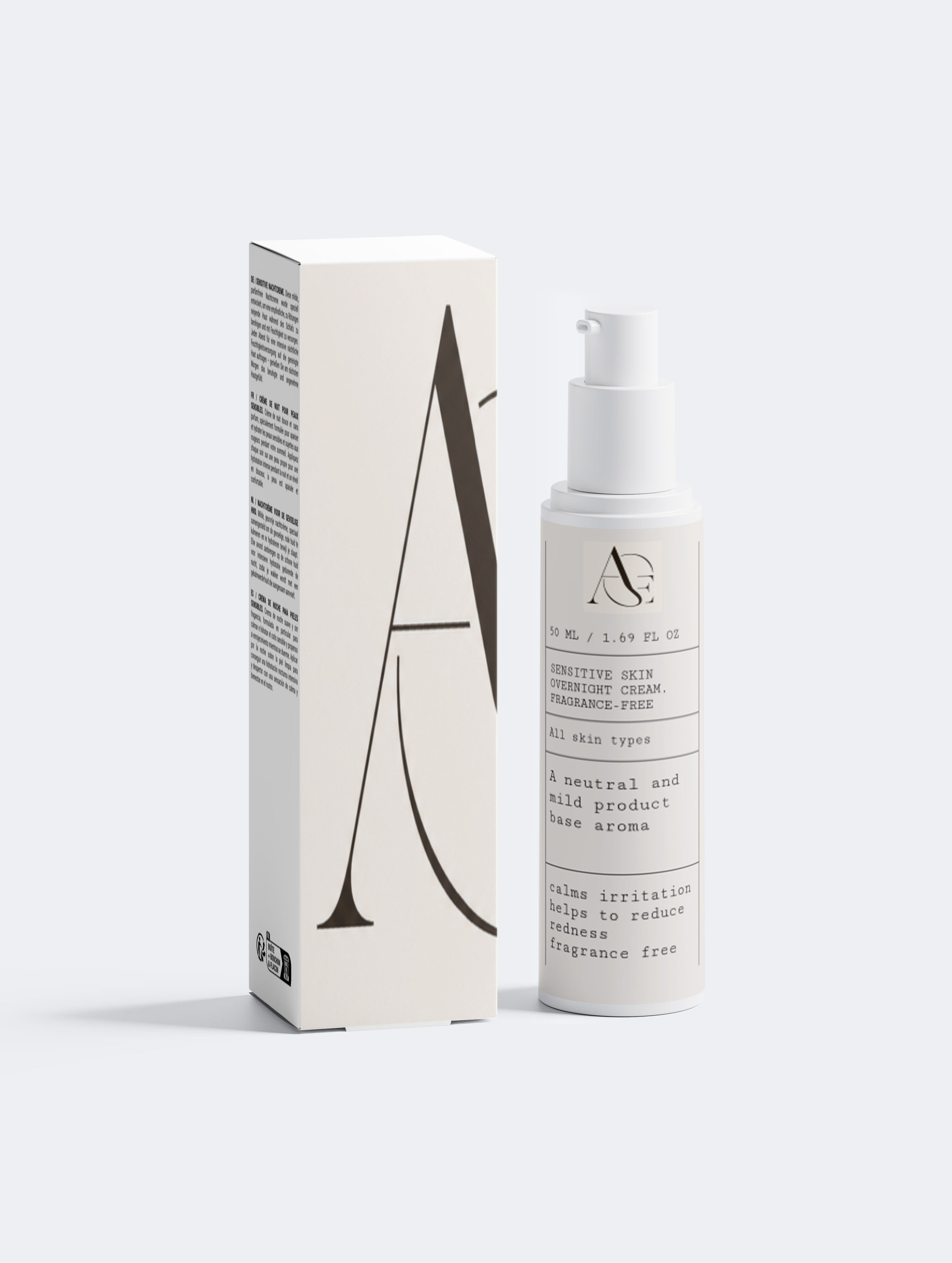 Sensitive Skin Overnight Cream, Fragrance-Free