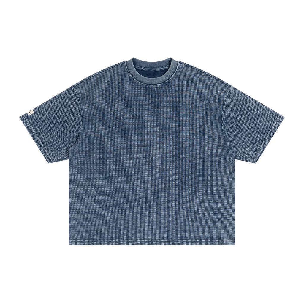 Textured Waffle Washed Boxy T-Shirt