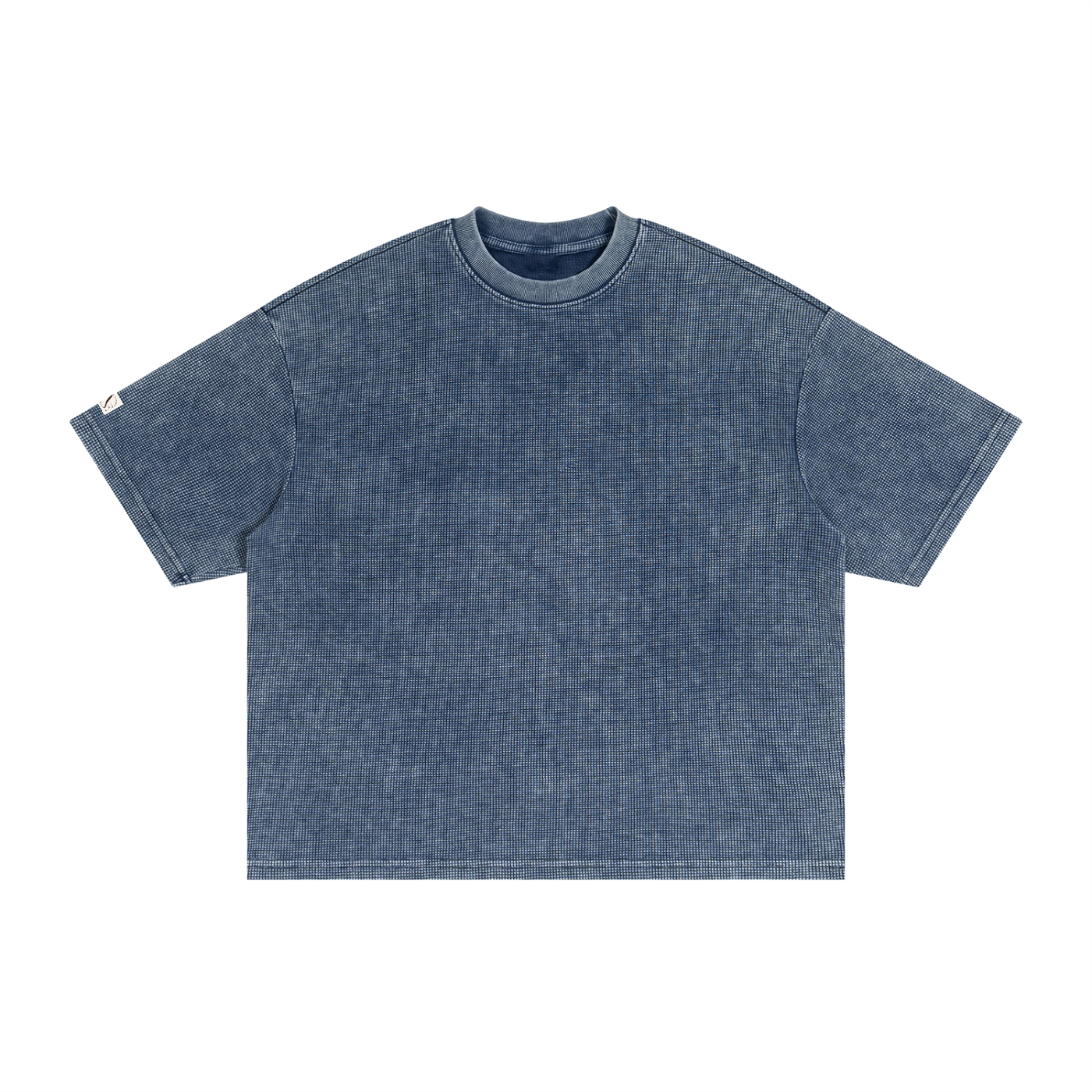 Textured Waffle Washed Boxy T-Shirt