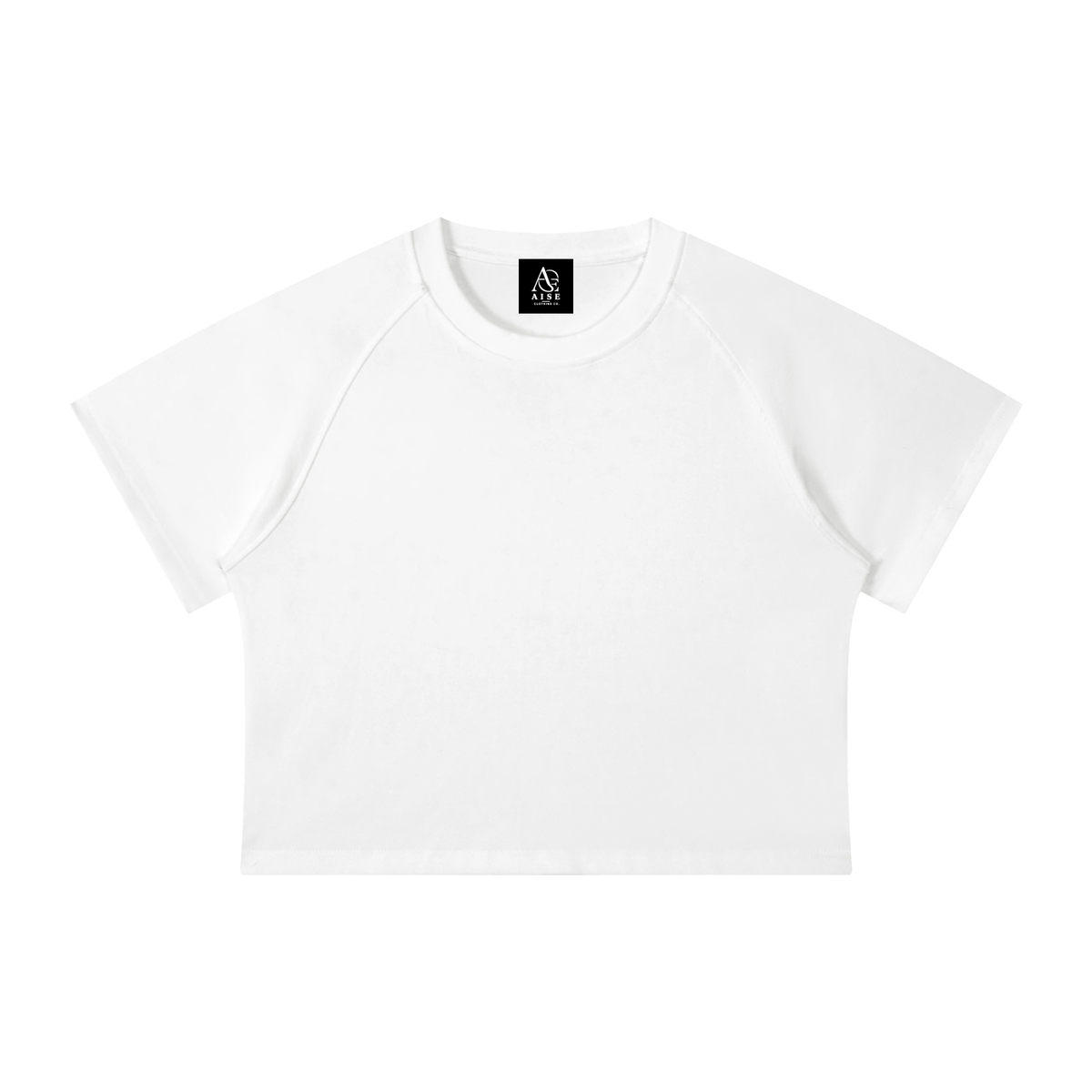 Women's Mineral Wash Raglan Crop T-Shirt