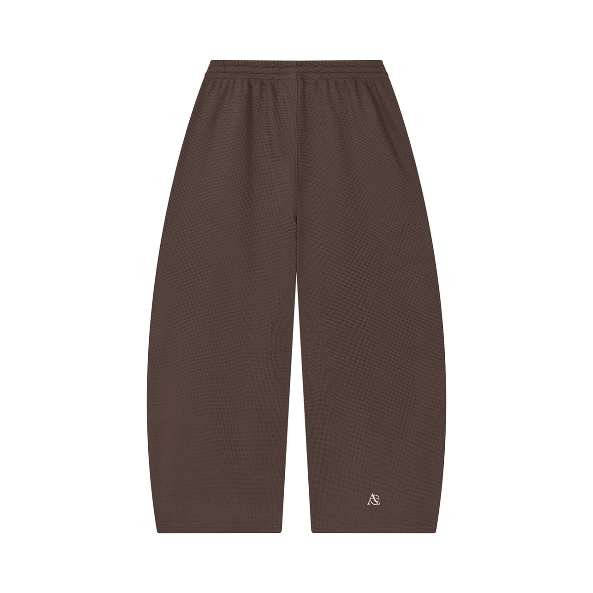 Unisex Waffle Barrel Leg Pants