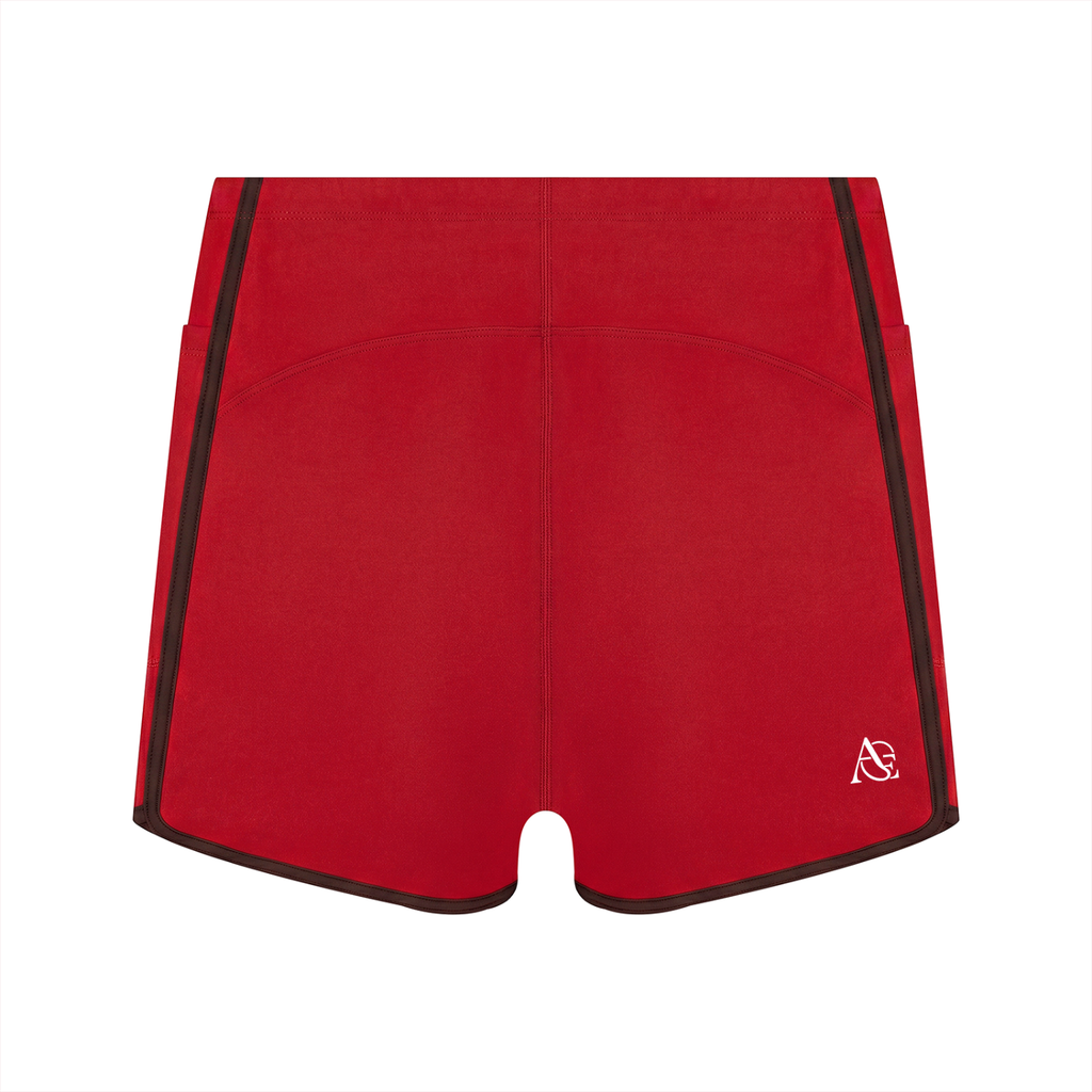 Women's High Rise Color Block Yoga Shorts
