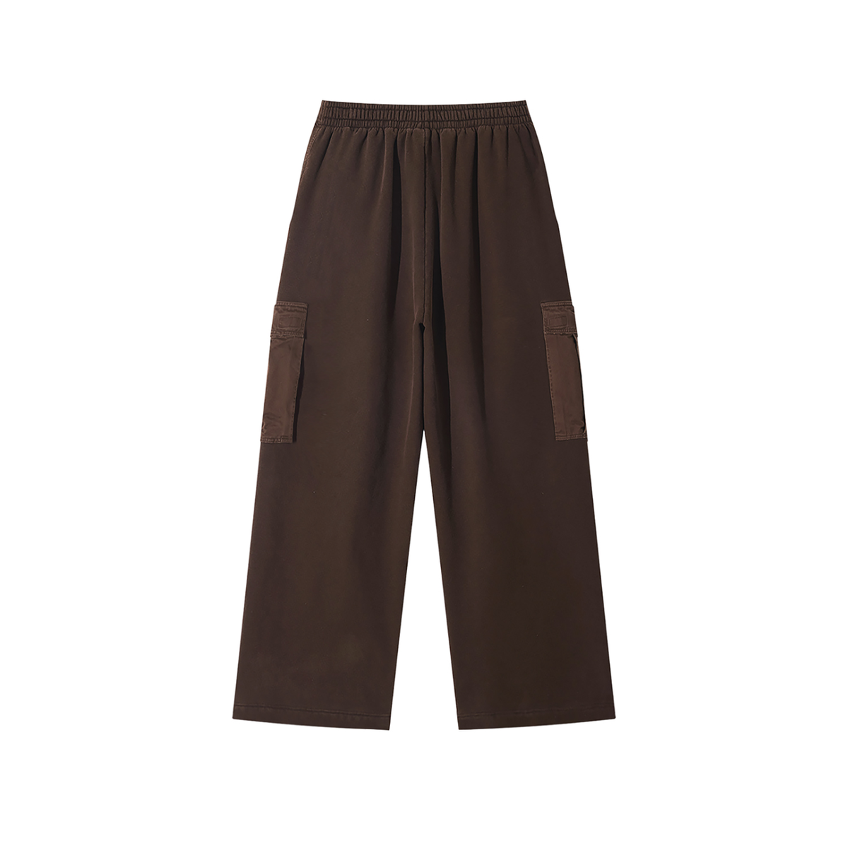 Unisex Sunfade Washed Wide Leg Cargo Pants