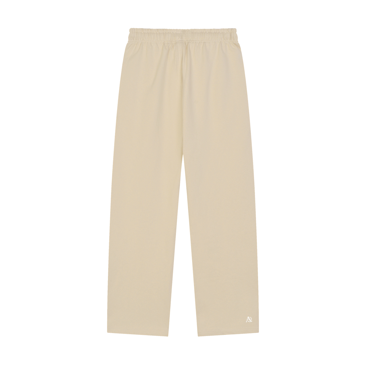 Solid Color Straight-Leg Sweatpants