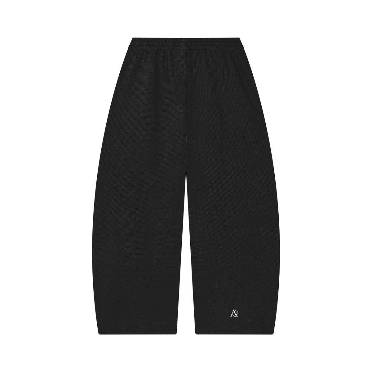 Unisex Waffle Barrel Leg Pants