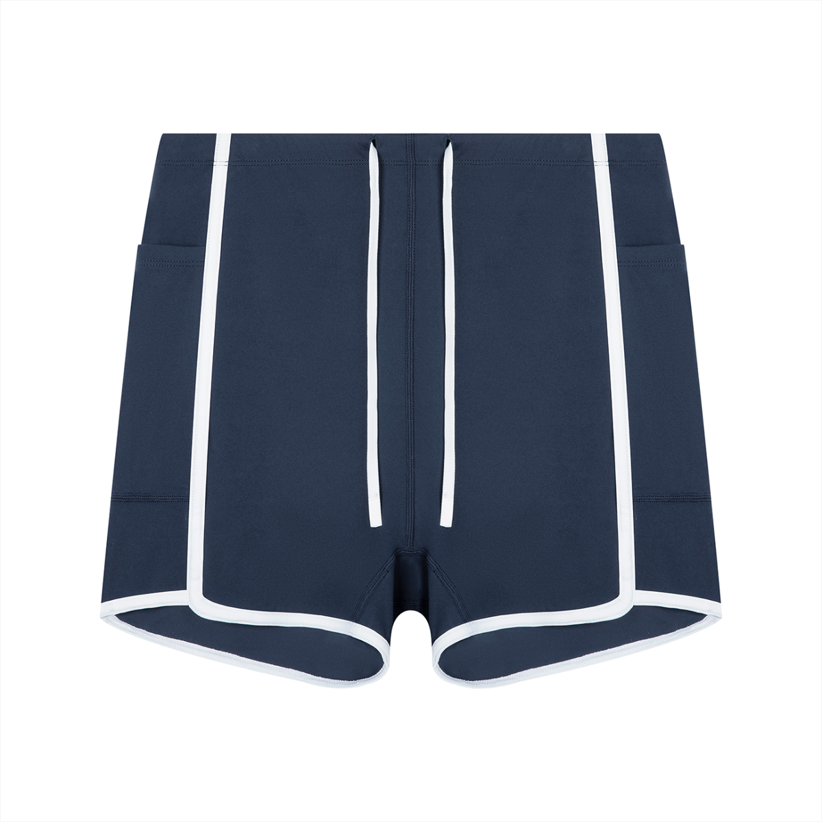 Women's High Rise Color Block Yoga Shorts