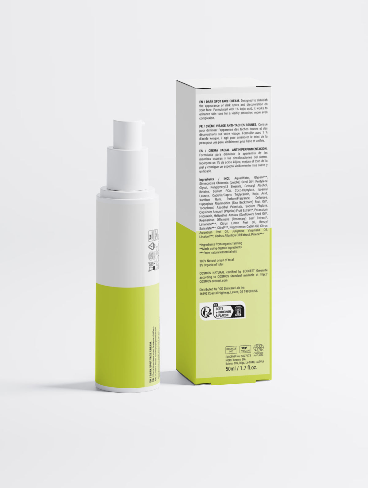 Dark Spot Face Cream with Kojic Acid