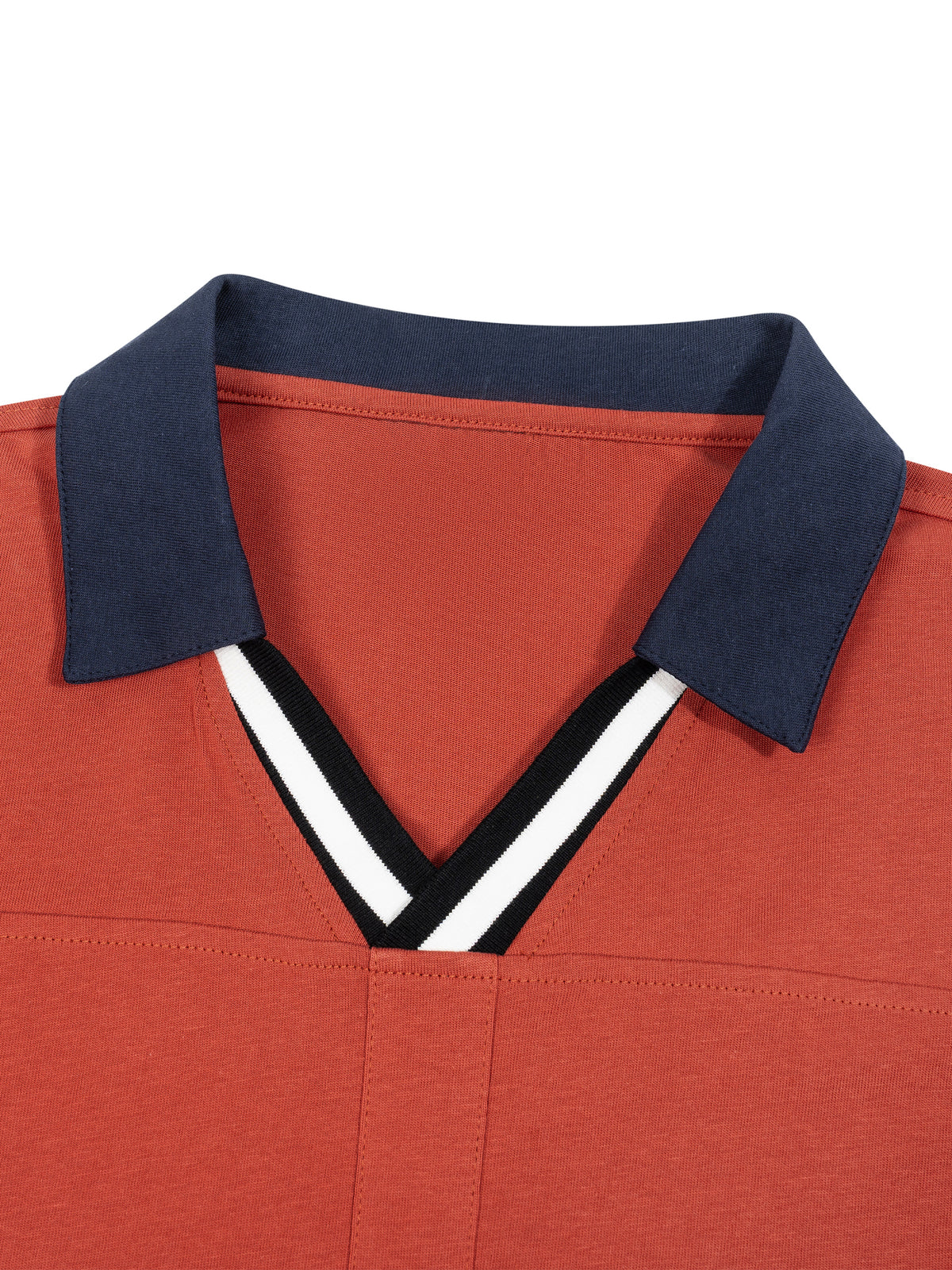 Unisex Boxy Color Block Polo Shirt