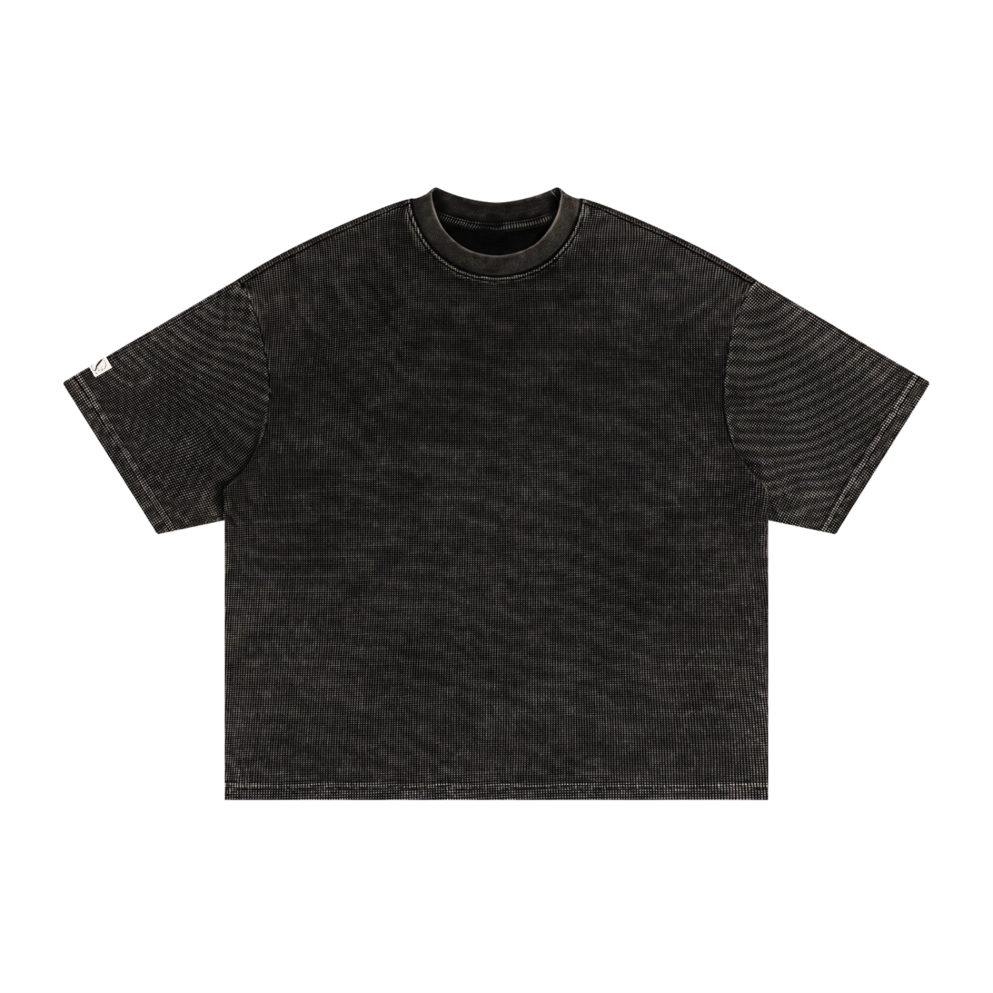 Textured Waffle Washed Boxy T-Shirt