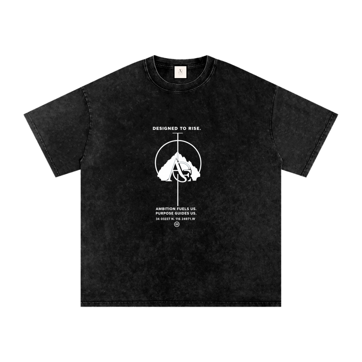 Snow Washed Oversized Cotton T-Shirt