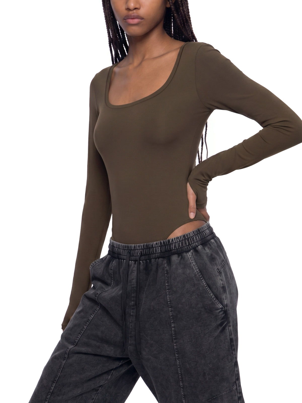 Women's Tight Long Sleeve Yoga Bodysuit