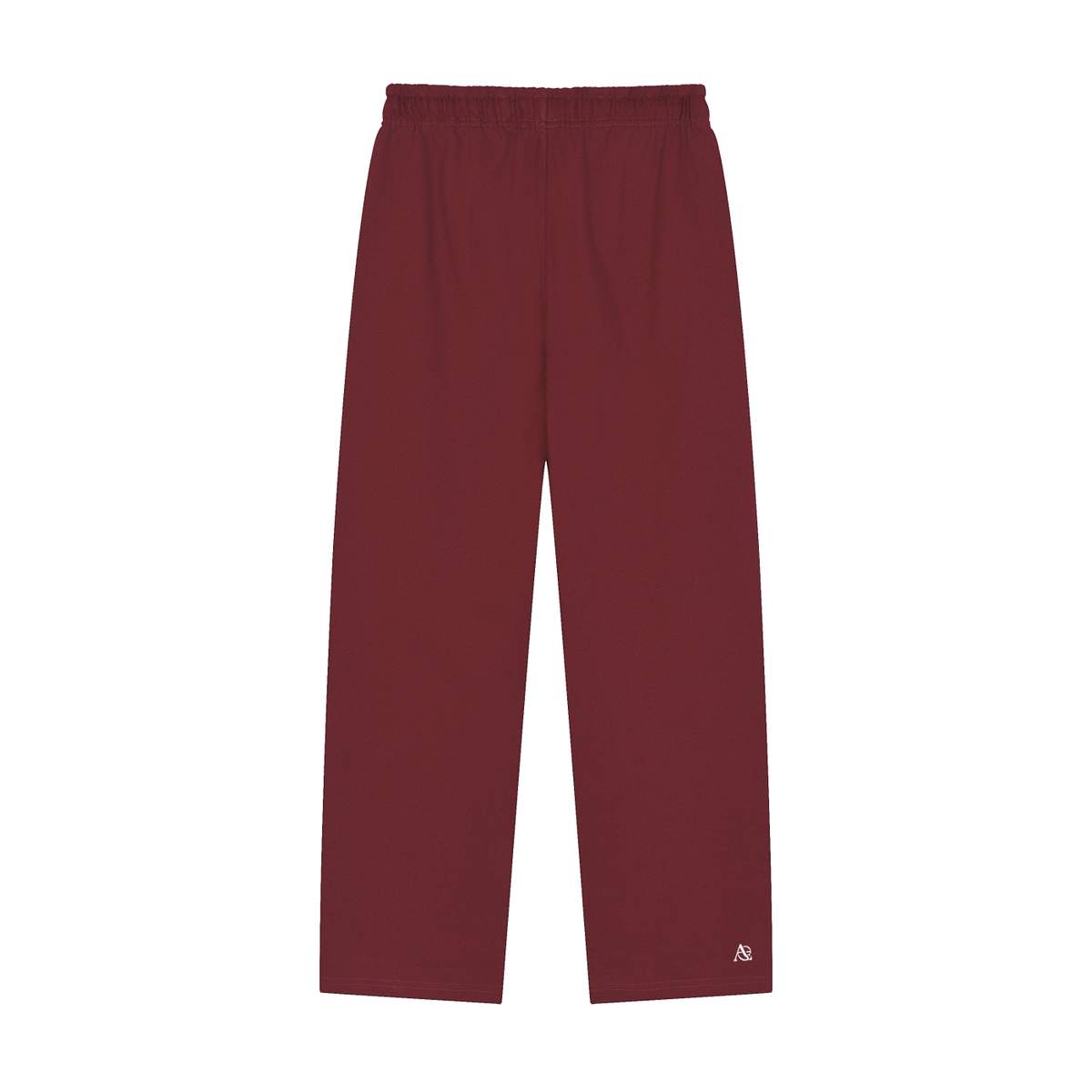 Solid Color Straight-Leg Sweatpants